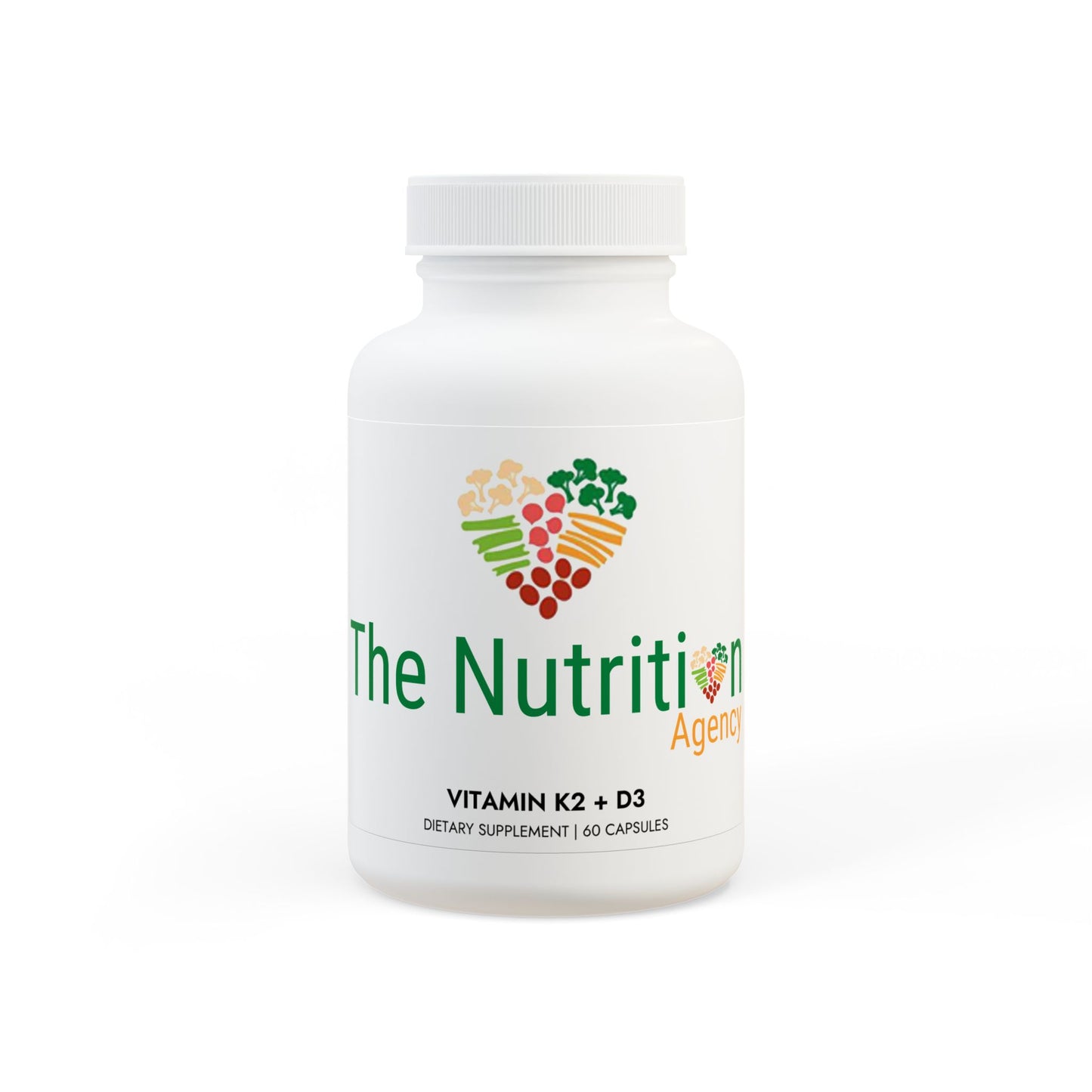 Vitamin K2 + D3 Supplement (60 Capsules)