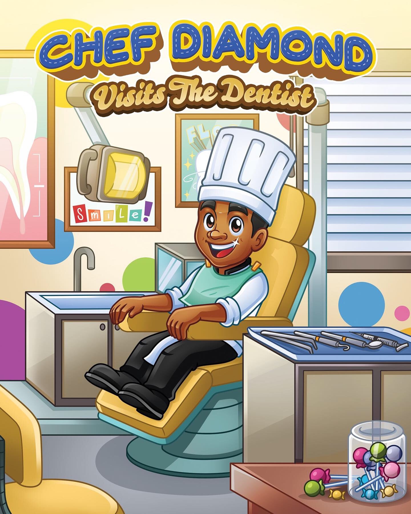 Chef Diamond Visits The Dentist - Coloring Book