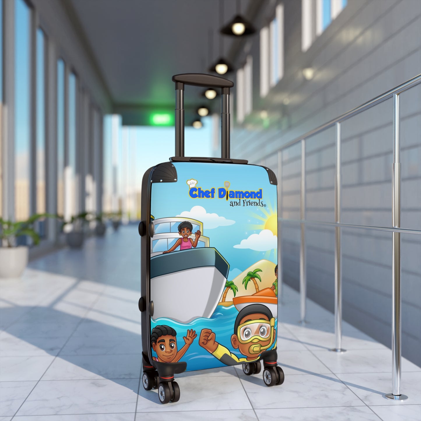 Chef Diamond and Friends Vacation Luggage