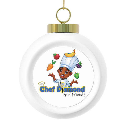 Chef Diamond and Friends Christmas Ball Ornament
