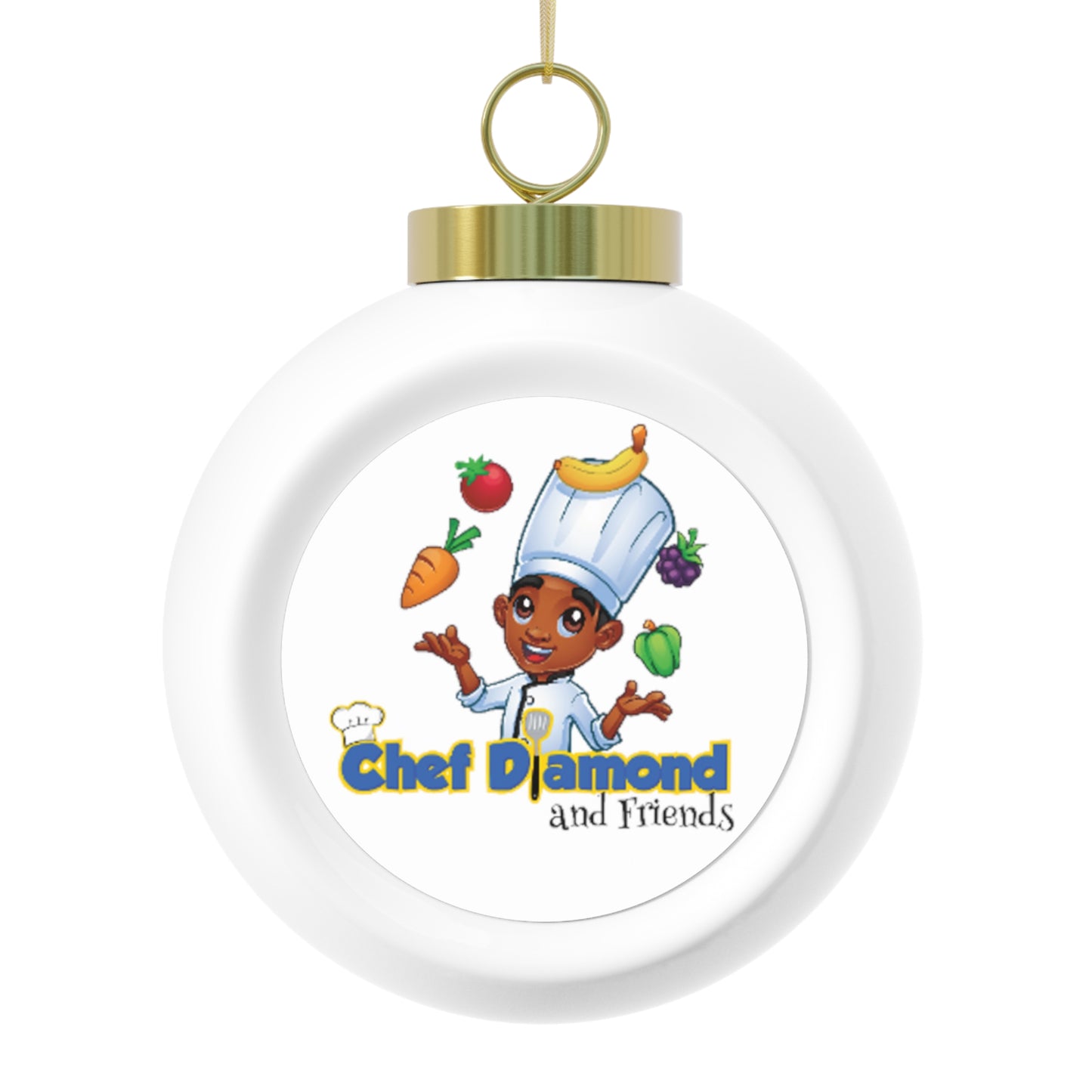 Chef Diamond and Friends Christmas Ball Ornament