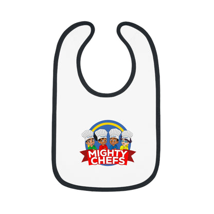Baby Contrast Trim Jersey Bib
