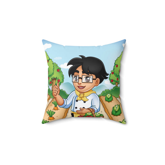 Chef Lily Garden Square Pillow