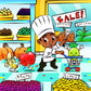 Chef Diamond Goes Grocery Shopping Coloring Book